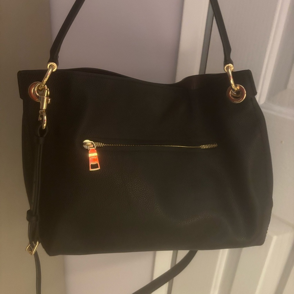 Coach Vintage Black pebbled leather shoulder bag, excellent condition! - Picture 2 of 13